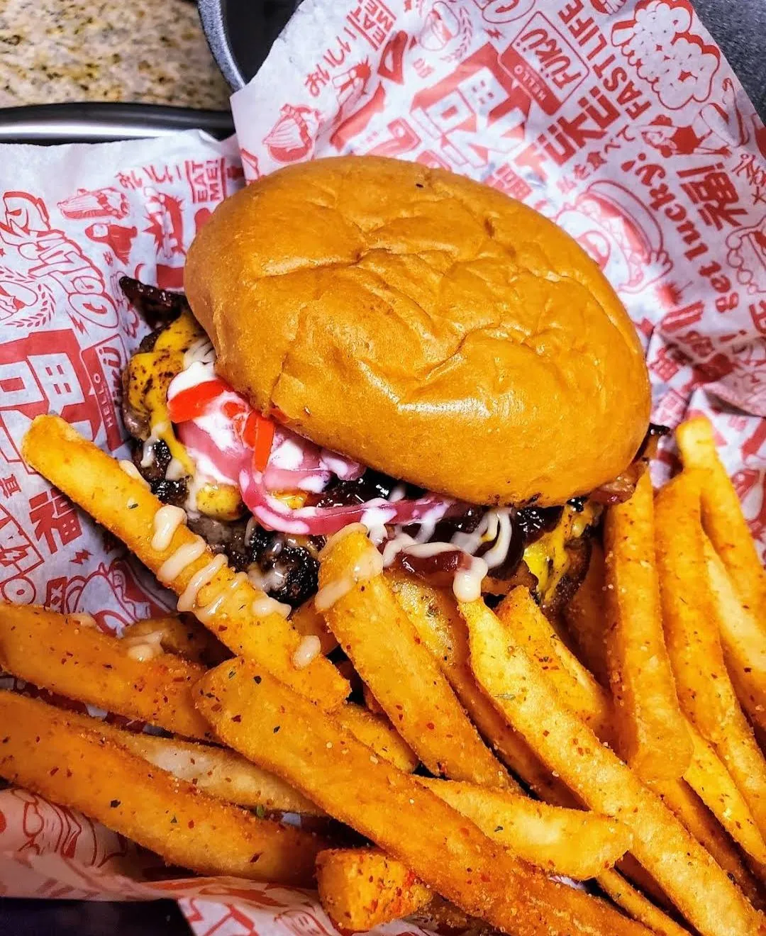 BUTA burger at Fuku Burger